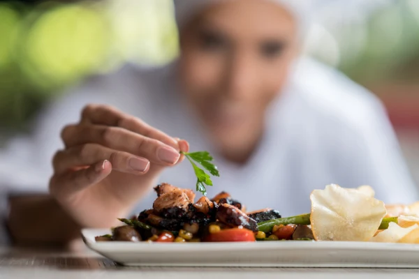 chef preparing a meal